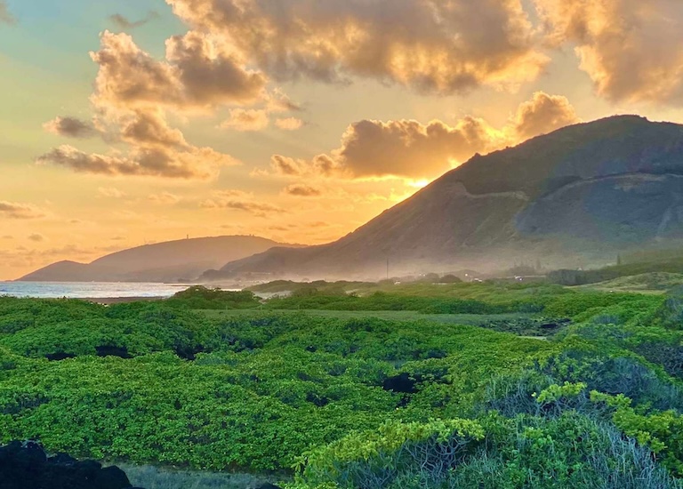 south shore Oahu sunset