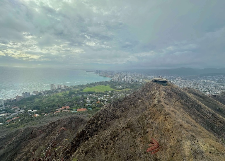 diamond head crater view