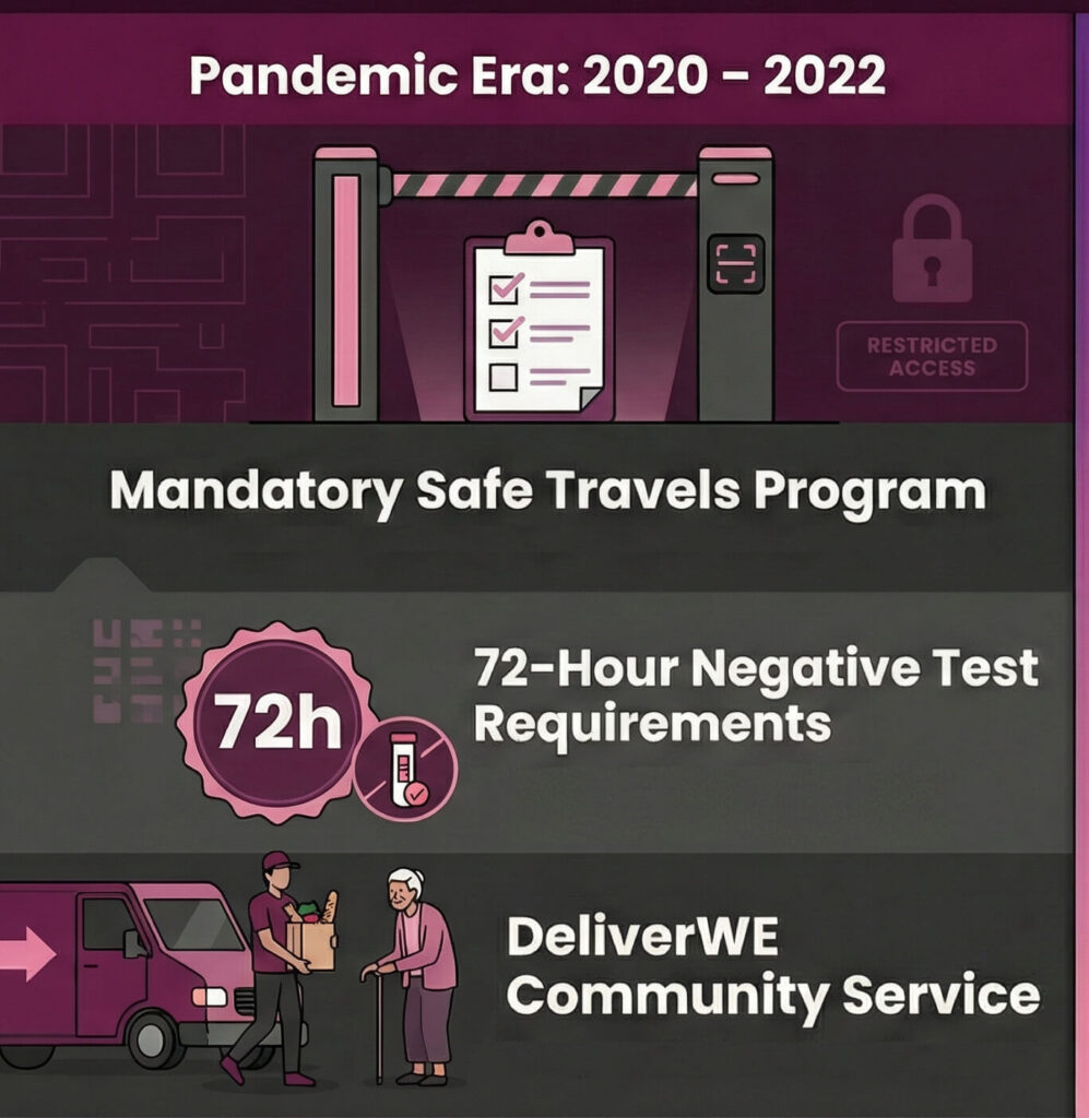 Hawaii pandemic era infographic