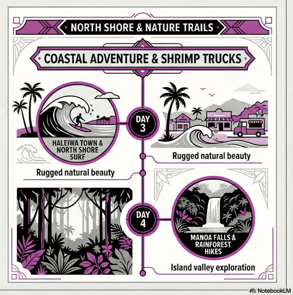 Oahu nature trails infographic