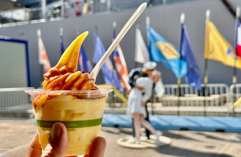 Dole Whip Kissing Couple