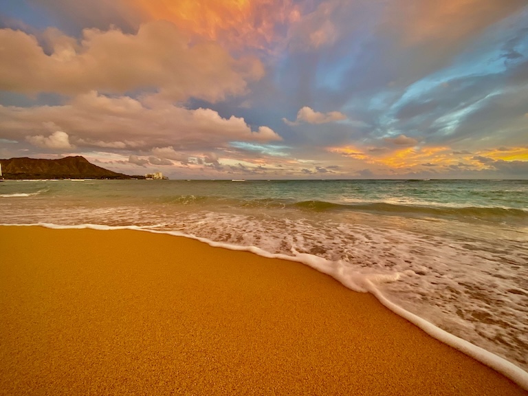 Waikiki Diamond Head sunset