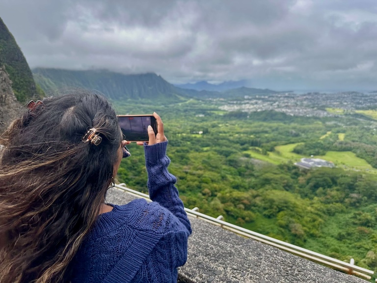 Oahu scenic view lookout