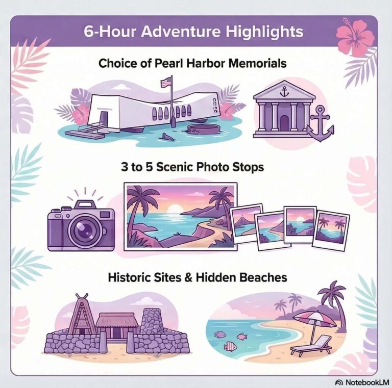 6-hour Memorial and Sightseeing infographic