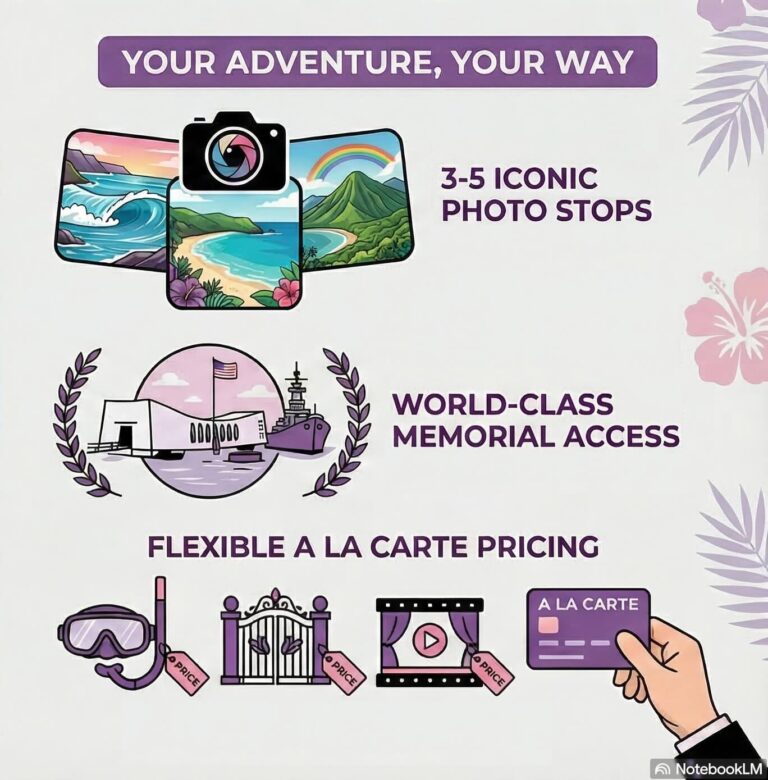 9-Hour Oahu Transfer Tour Infographic