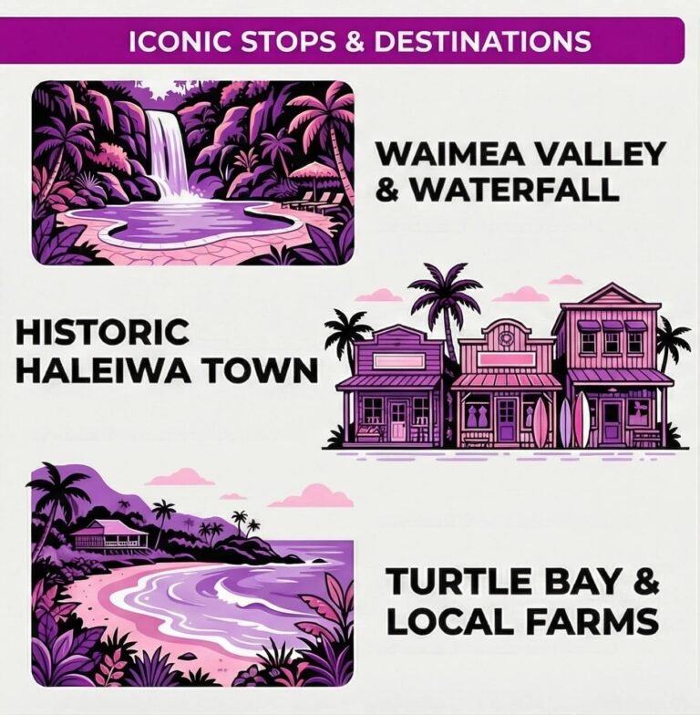 North Shore Iconic Destinations Infographic