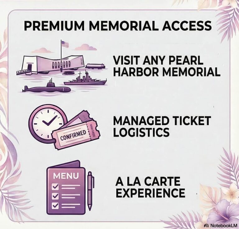 12-Hour Pearl Harbor Combo Tour Infographic