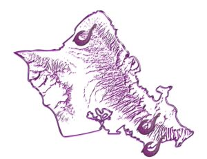Oahu hiking tour map