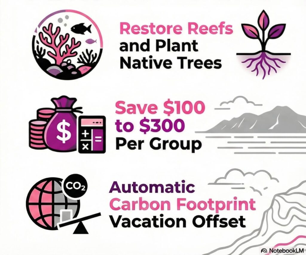 Oahu voluntourism benefits infographic