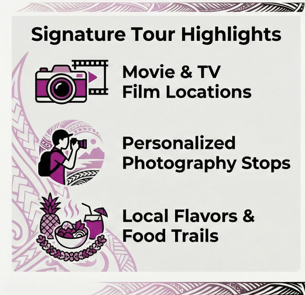 Oahu specialty tour infographic