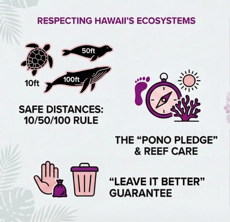 Hawaii wildlife tours infographic