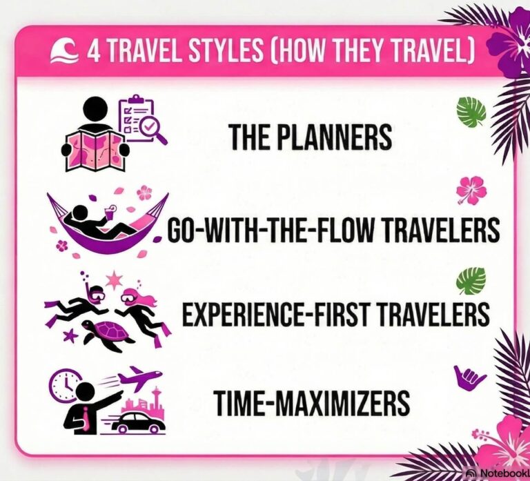 Hawaii tour travel styles infographic