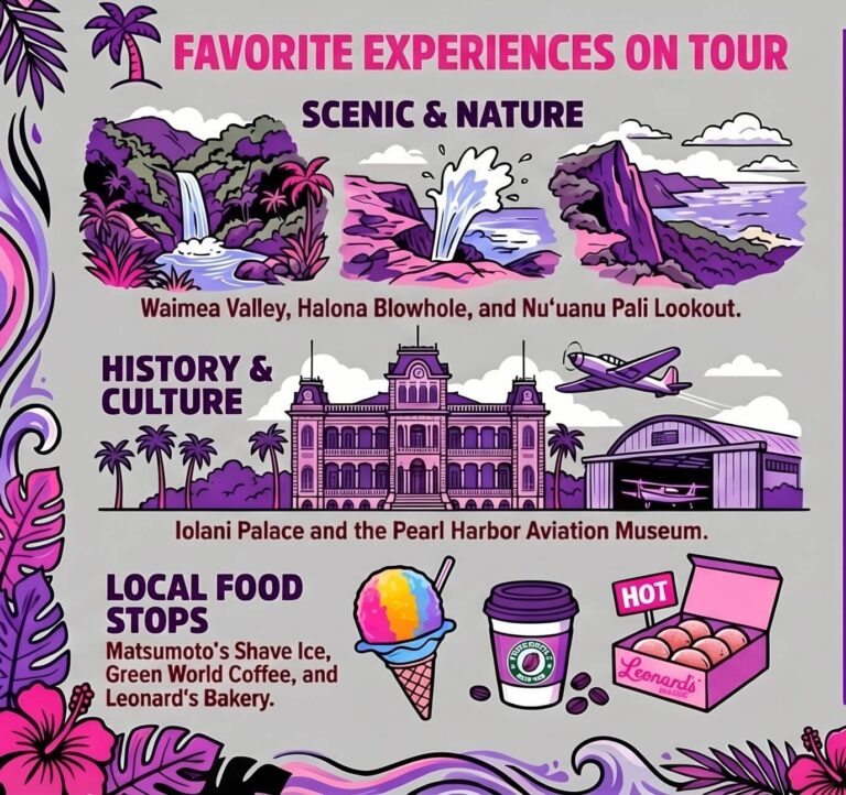 local tour guide favorites infographic